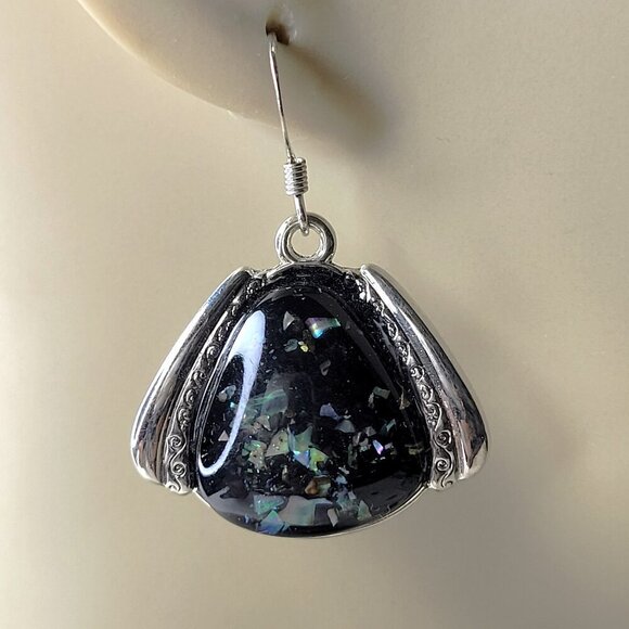 Aurora Colors Black Hook Earrings - Picture 1 of 5